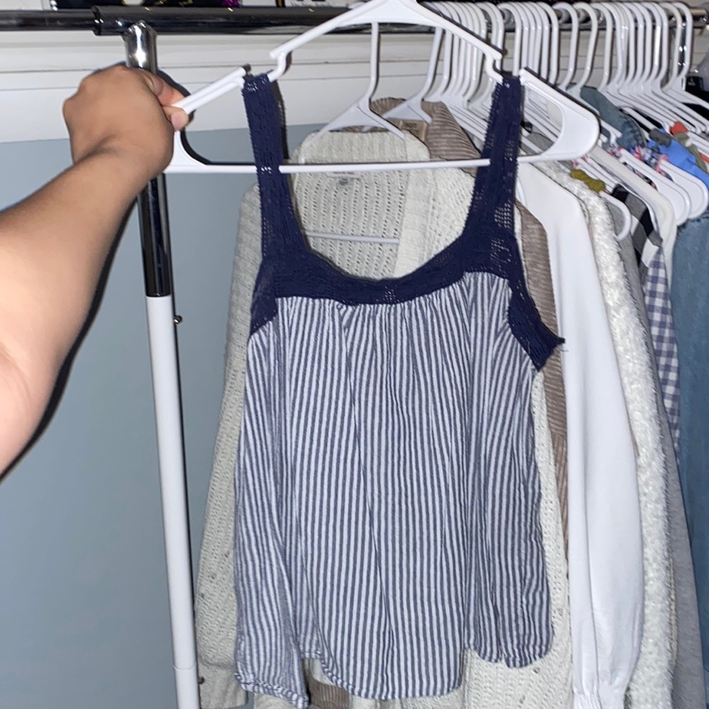 Aerie Blue&White Tank (size medium)